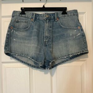 Zara Light Blue Jean Shorts